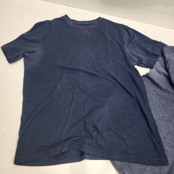 Boy's Minecraft Creeper Green Tee & 2 Solid Blue Short Sleeve T-Shirts Size M/LG - Picture 3 of 8